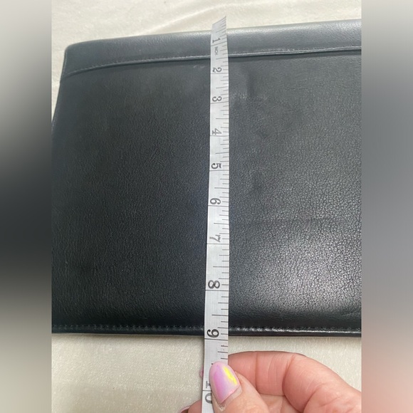 Day-Timer Black 7 Rings Faux Leather Planner Binder Wallet 11.5 x 9 inches - Picture 8 of 8